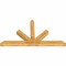 Ekena Millwork Saratoga Rough Sawn Timber Gable Bracket, Western Red Cedar, 96"W x 52"H x 6"D x 6"F, 13/12 Pitch GBW096X52X0606SAR00RWR - alternate 5